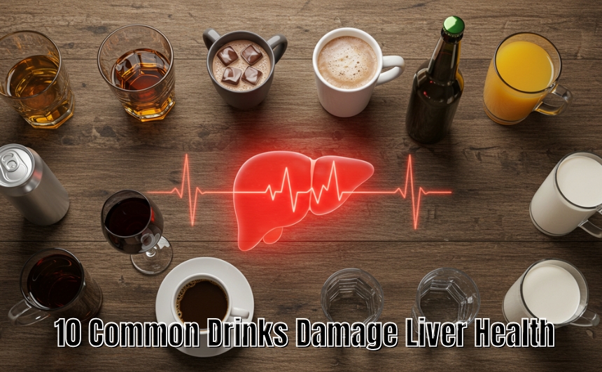 Learn how common drinks damage liver health just like alcohol. Discover 10 everyday beverages that could be harming your liver more than you realize.