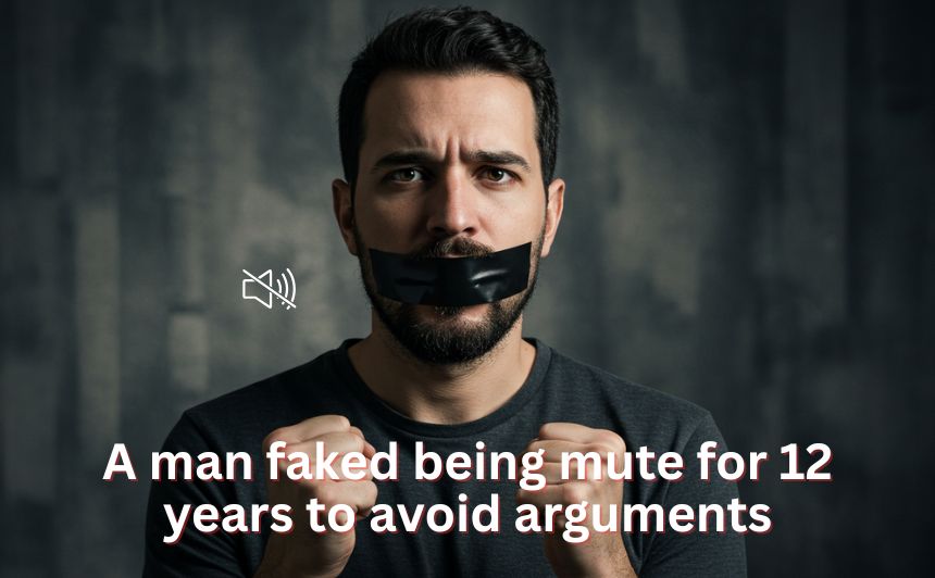 In a jaw-dropping tale of extreme avoidance, a man faked being mute for 12 years just to avoid arguments with his partner.