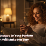 Send love and warmth with these 100 messages to your partner that will brighten her mood, make her smile, and strengthen your relationship.