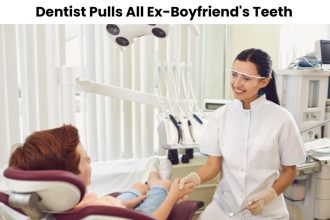In a shocking act of revenge, a dentist pulls all the teeth from her ex-boyfriend’s mouth during a dental appointment, leaving him toothless and betrayed.