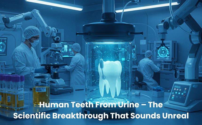 Discover the shocking scientific breakthrough of growing human teeth from urine, a real experiment that opens doors to regenerative medicine and dental innovation.