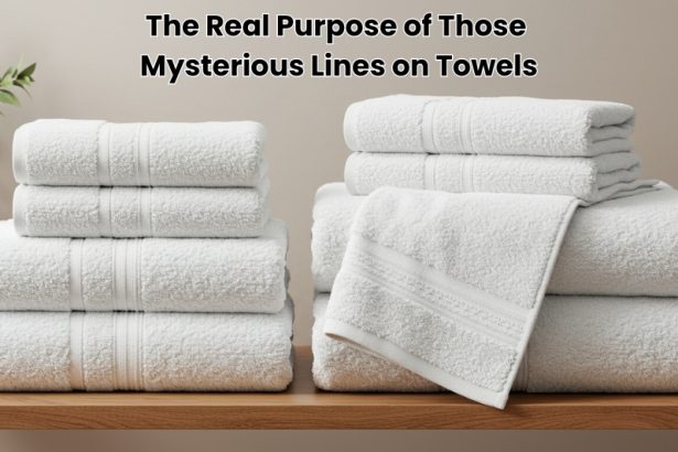 Discover the surprising reason behind the mysterious lines on towels and how they serve more than just a decorative purpose in your bathroom routine.