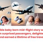 Read the incredible baby born mid-flight story where a newborn surprised passengers, delighted the crew, and earned a lifetime of free travel.