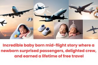 Read the incredible baby born mid-flight story where a newborn surprised passengers, delighted the crew, and earned a lifetime of free travel.