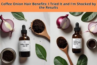 Discover powerful coffee onion hair benefits! I tried this homemade oil for 2 months and was shocked by the regrowth, shine, and strength it delivered.