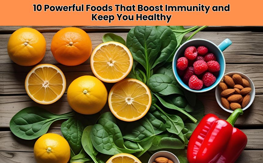 Discover 10 Foods That Boost Immunity to help your body fight infections naturally. Learn how these nutritious superfoods keep you strong and healthy!