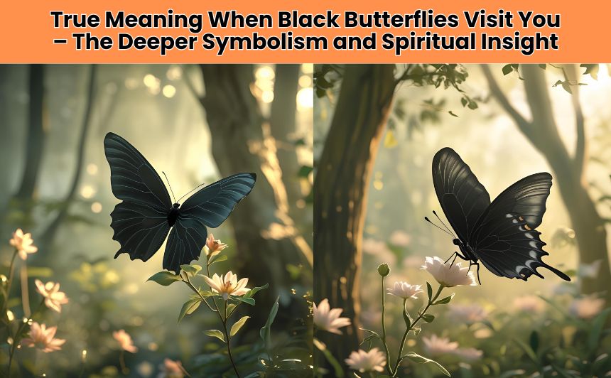 Discover the black butterfly spiritual meaning and what it symbolizes when one visits you. This mysterious creature may carry messages from the beyond.