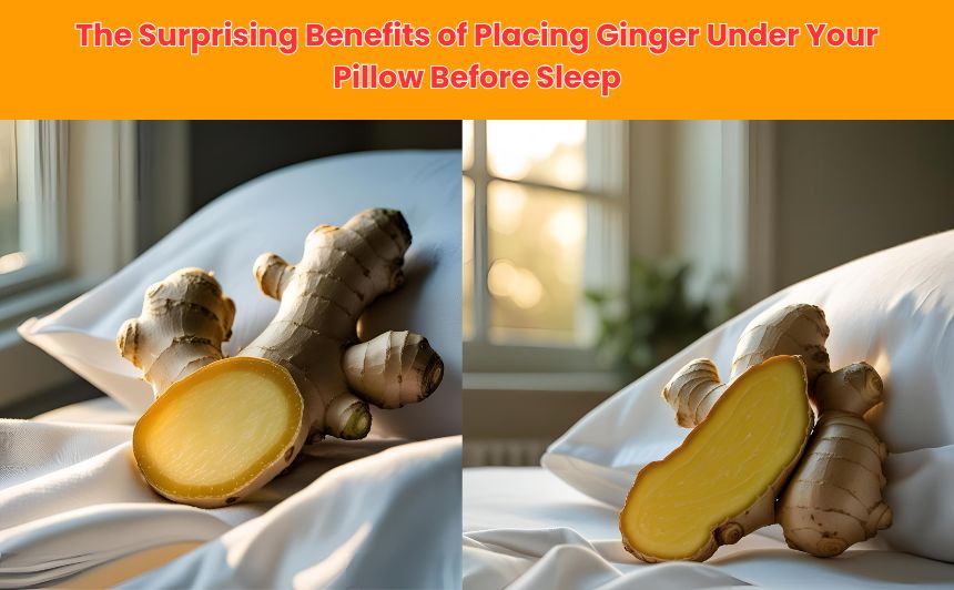 Discover the incredible ginger under pillow benefits – from deeper sleep to respiratory relief, this ancient trick is backed by science and tradition.