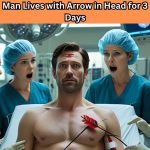 Man lives with arrow in his head for three days and miraculously survives — a bizarre true story that defies all medical logic.